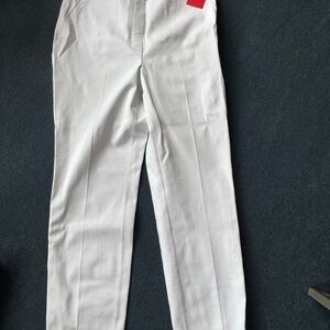 SPANX White High-Rise Straight Leg Pants